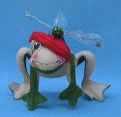 Annalee 10" Toni Toad with Dragonfly - Mint - 241200