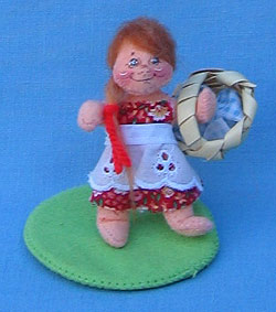 Annalee 3" Picnic Girl in Red Dress - Mint - 250597ox