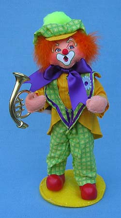 Annalee 10" Toots the Clown with Horn - Mint - 251108