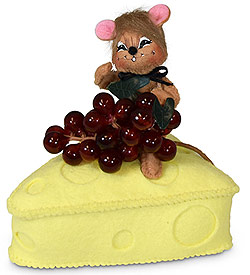 Annalee 5" Wine & Cheese Mouse 2019 - Mint - 261119