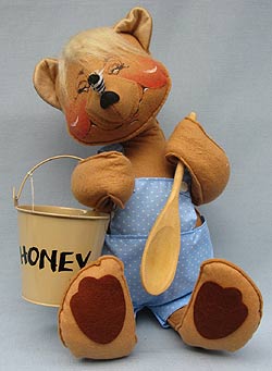 Annalee 18" Bear with Honey Pot & Bee - Mint - 281585xxmint