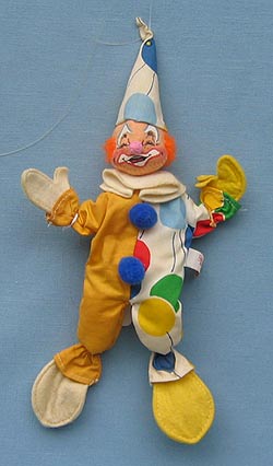 Annalee 10" Yellow Clown - Good - 295085ya