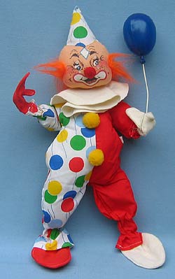 Annalee 18" Red Clown with Balloon - Mint - 295585r