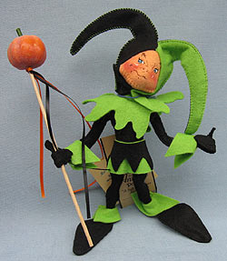 Annalee 10" Jest-A-Spookster Elf with Pumpkin - Mint - 299398sm