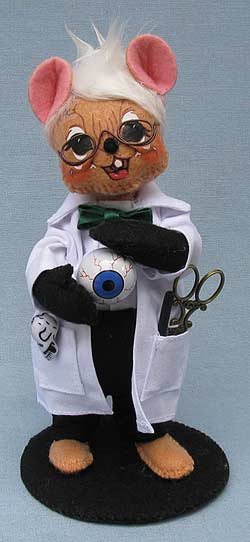 Annalee 6" Mad Scientist Mouse Holding Eyeball 2017 - Mint - 301017