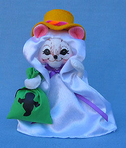 Annalee 6" Trick or Treat Ghost Mouse - Mint - 301208