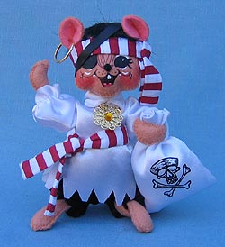 Annalee 6" Trick or Treat Pirate Mouse - Mint - 301308