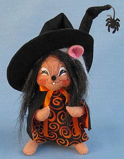 Annalee 6" Witch Mouse with Spider 2013 - 301313 - Mint