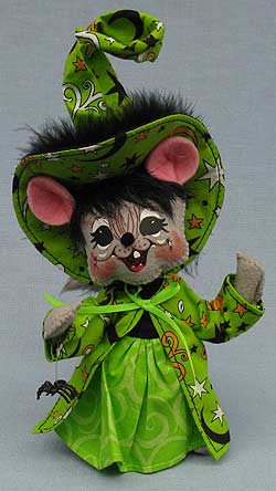 Annalee 6" Witch Mouse With Spider 2016 - Mint - 301316