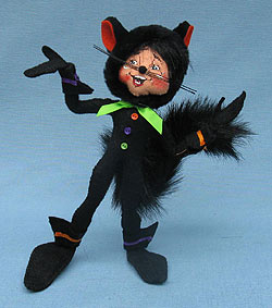 Annalee 9" Halloween Kitty Cat Elf - Mint - 301410