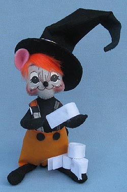 Annalee 6" Trickster TP Toilet Paper Boy Mouse 2015 - Mint - 301415