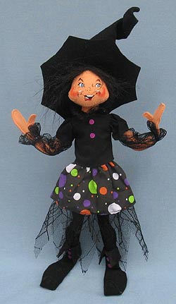 Annalee 14" Spooky Dot Witch 2014 - Mint - 302314