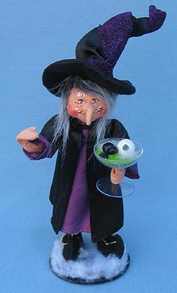 Annalee 10" Witches Cocktail with Eyeball & Spider - Mint - 302411