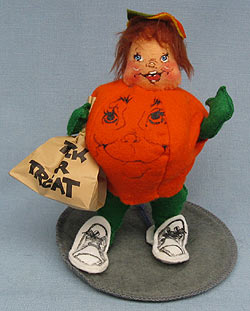 Annalee 7" Pumpkin Kid - Mint - 303189mint