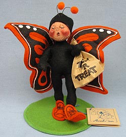 Annalee 7" Orange Butterfly Kid - Mint - 306193xooh