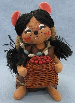 Annalee 6" Indian Girl Mouse - Near Mint - 308506sq