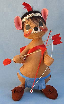 Annalee 12" Indian Boy Mouse with Bow and Arrow - Excellent - 309585oxa