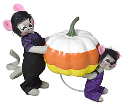 Annalee 5" Candy Corn Pumpin Pickers Mice 2024 - Mint - 310124