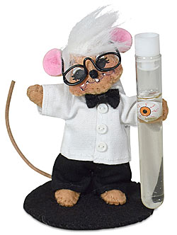 Annalee 3" Mad Scientist Mouse 2024 - Mint - 310424