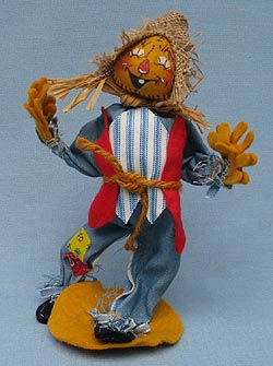 Annalee 10" Scarecrow - One Tooth - Mint - Signed - 310583s