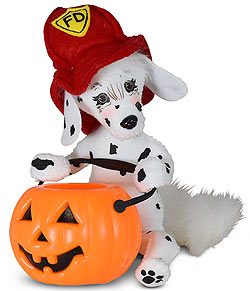 Annalee 6" Trick or Treat Fireman Dalmation 2021 - Mint - 310721