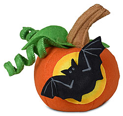 Annalee 4" Pumpkin with Bat 2024 - Mint - 310724