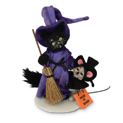 Annalee 6" Witch Cat & Mouse 2018 - Mint - 310818