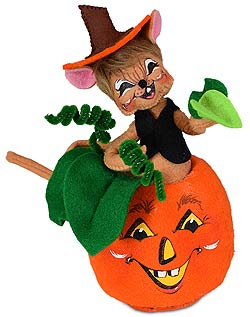 Annalee 6" Jack-O-Lantern Mouse 2019 - Mint - 311019