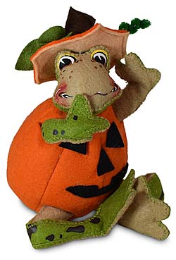 Annalee 5" Jack-O- Lantern Toad 2022 - Mint - 311122