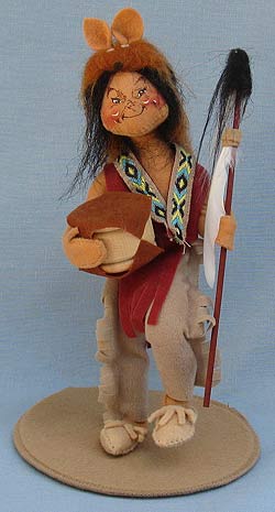 Annalee 10" Indian Medicine Man with Drum - Mint - 316997ox