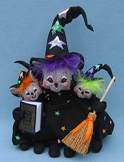 Annalee 7" Bunch of Triple Trouble Witch Mice - Mint - 323906