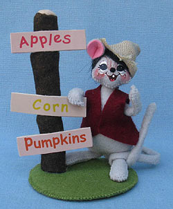 Annalee 5" Farmers Market Mouse - Mint - 350312