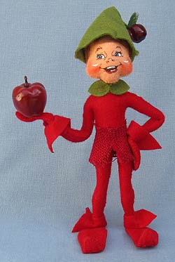 Annalee 9" Red Apple Elf 2013 - 351613 - Mint