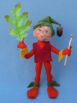 Annalee 9" Orange Artist Woodsprite Elf - Mint - 351812