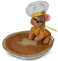 Annalee 3" Pumpkin Pie Chef Mouse 2019 - Mint - 360219