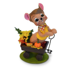 Annalee 6" Harvest Wagon Mouse 2018 - Mint - 360818