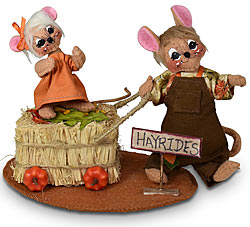 Annalee 5" Hay Rides Mice 2022 - Mint - 360822