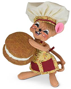 Annalee 6" Pumpkin Whoopie Pie Chef Mouse 2021 - Mint - 360921