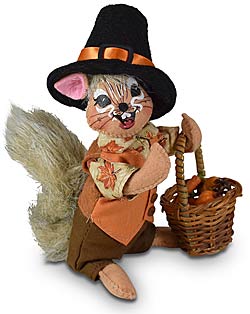 Annalee 6" Pilgrim Boy Chipmunk 2022 - Mint - 361022