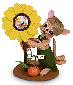 Annalee 6" & 3" Sunflower Photo Op Mice 2022 - Mint - 361322