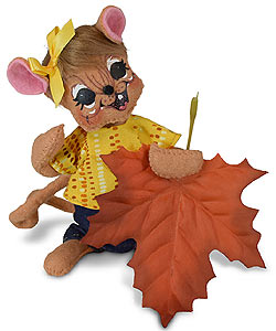 Annalee 6" Autumn Leaf Mouse 2019 - Mint - 361419