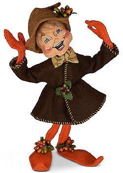 Annalee 9" Orange Fall Elf 2021 - Mint - 361721