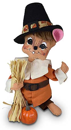 Annalee 8" Pilgrim Harvest Mouse 2022 - Mint - 361822