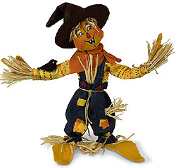 Annalee 12" Scarecrow with Crow 2019 - Mint - 361919