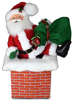 Annalee 9" Down Through the Chimney Santa 2021 - Mint - 410121