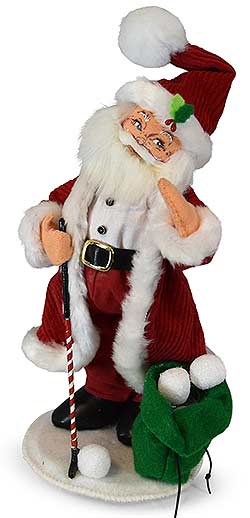 Annalee 9" Snow Fun Golfing Santa 2019 - Mint - 410419