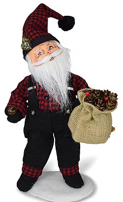 Annalee 9" Winter Woods Santa 2021 - Mint - 410621