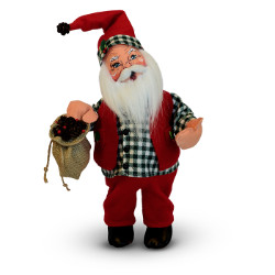 Annalee 15" Northwoods Christmas Santa 2018 - Mint - 410918