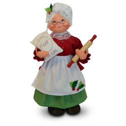 Annalee 18" Mrs Jinglebell Chef Santa 2018 - Mint - 411018