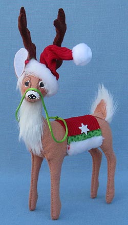 Annalee 8" Corduroy Reindeer - Mint - 450211